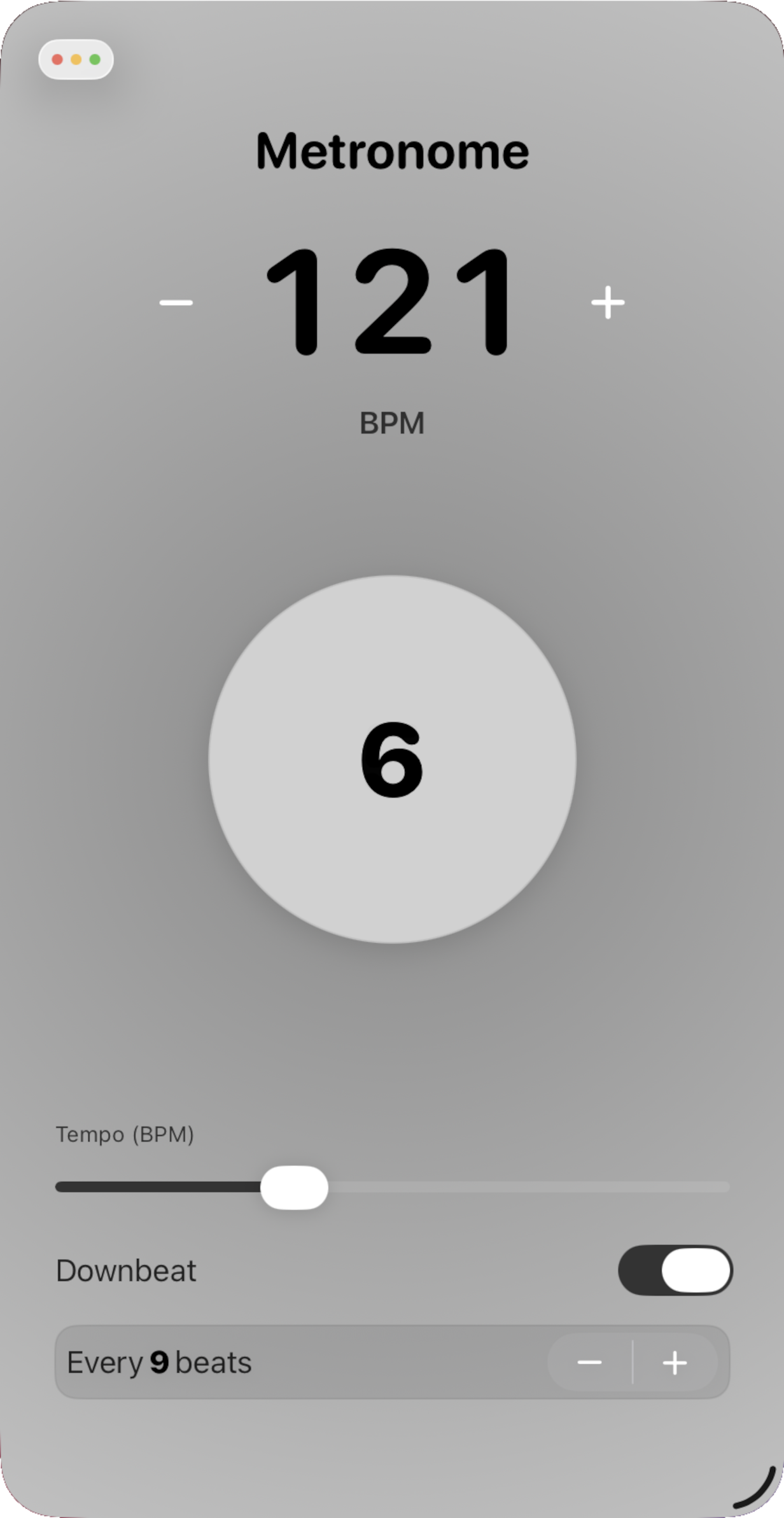 TikTak Metronome screenshot 2